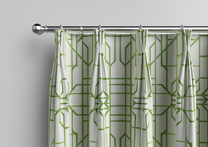Bamboo Candy, Green White - Made To Measure Curtains - Image 11